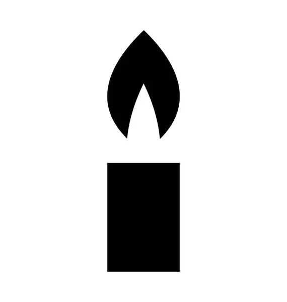Kerzenflat Vector Icon — Stockvektor