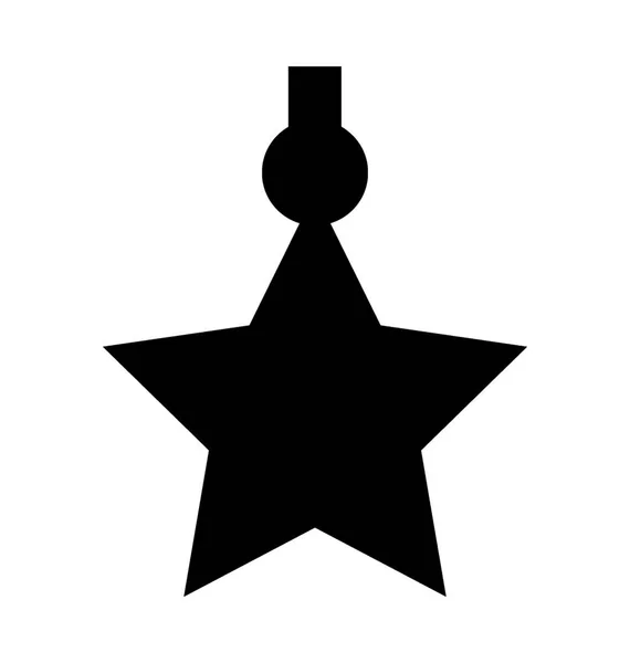 Ornamento Estrella Plana Vector Icono — Vector de stock