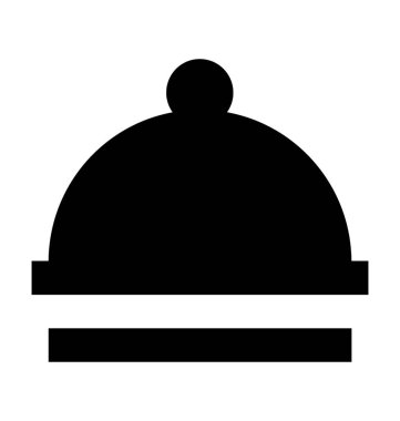 Tabağı düz vektör simgesi 