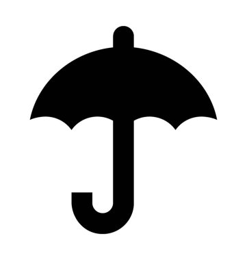 Şemsiye Düz Vektör Simgesi 