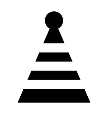 Parti Cap düz vektör simgesi 