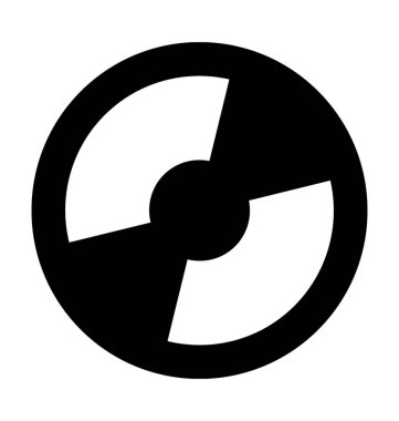 CD düz vektör simgesi 