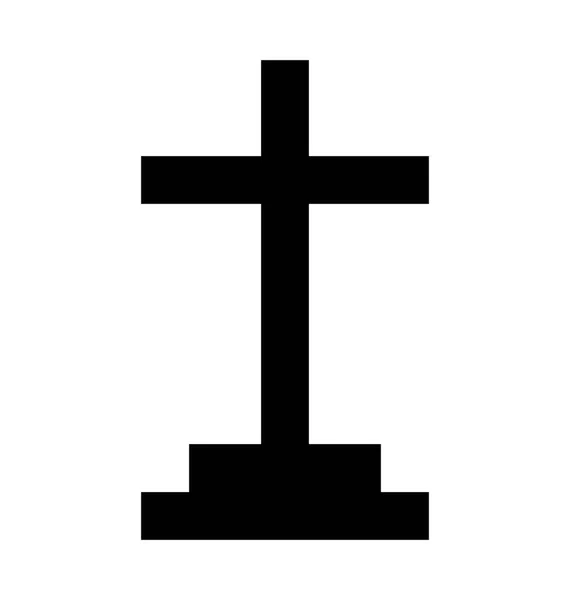 神聖な十字の平面ベクトルのアイコン — ストックベクタ