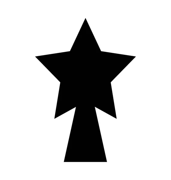 Star Ornament Flat Vector Icon — Stock Vector