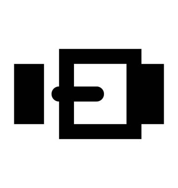 Kemer düz vektör simgesi