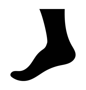 Çorap düz vektör simgesi