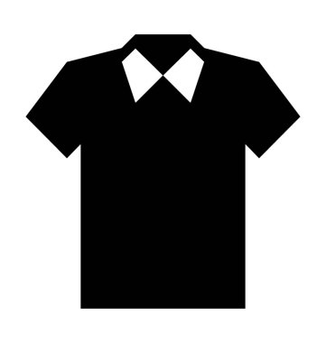 Polo gömlek düz vektör simgesi
