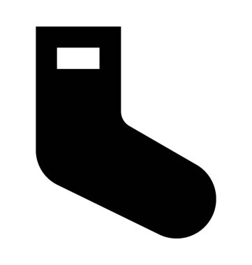 Çorap düz vektör simgesi
