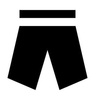 Kısa düz vektör simgesi