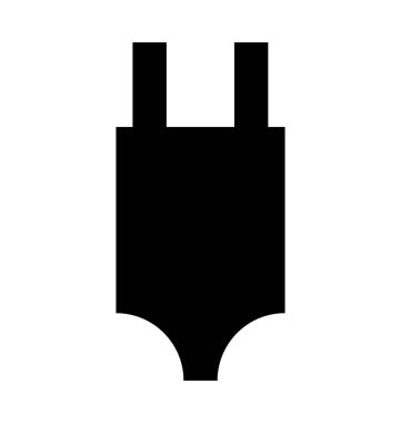 Tankini düz vektör simgesi