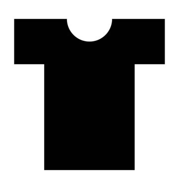 Tişört Düz Vektör Simgesi