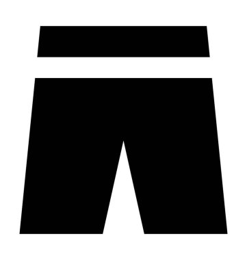 Kısa düz vektör simgesi