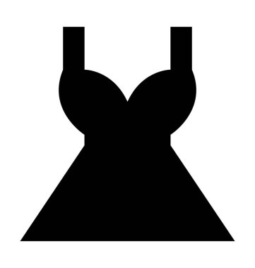 Yular Sundress düz vektör simgesi