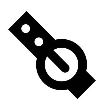 Kol saati düz vektör simgesi