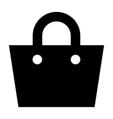 Moda çanta düz vektör simgesi