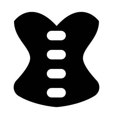 Korse düz vektör simgesi