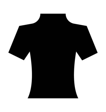 Tişört Düz Vektör Simgesi