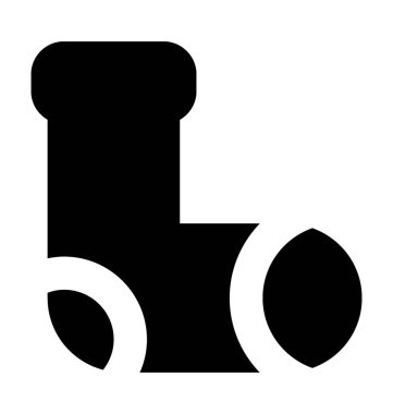 Çorap düz vektör simgesi