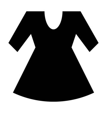 Tunik düz vektör simgesi