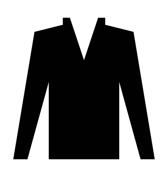 Neck Shirt Flat Vector Icon — Stock Vector