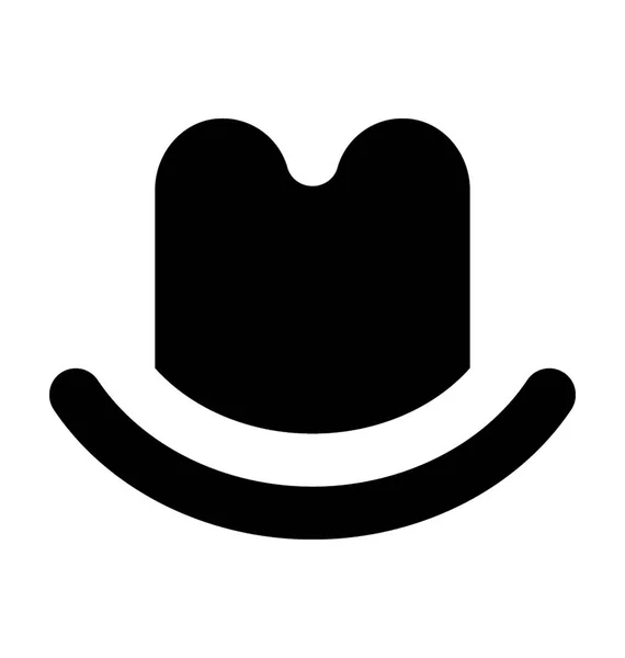 Chapeau Panama Vecteur Plat Icône — Image vectorielle