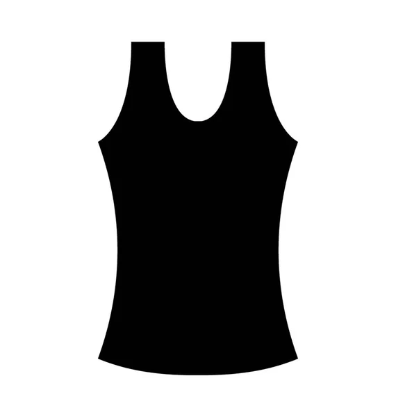 Tank Top Vest Platt Vektor Symbol — Stock vektor