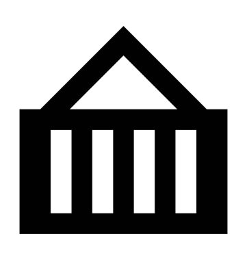 Ağır teslim düz vektör simgesi