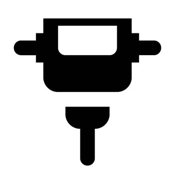 Misket makine düz vektör simgesi