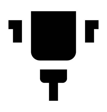 Misket makine düz vektör simgesi