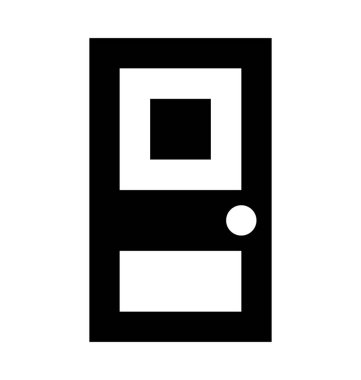 Kapı Düz Vektör Simgesi