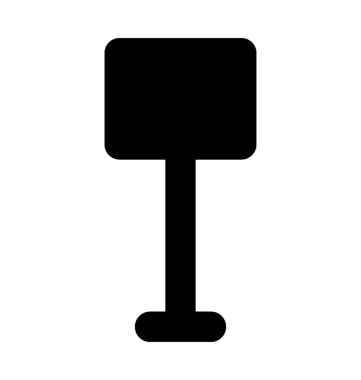 Düz vektör simge kürek