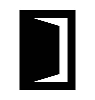 Kapı Düz Vektör Simgesi