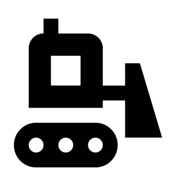 Vinç düz vektör simgesi