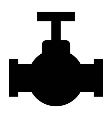 Su musluk düz vektör simgesi