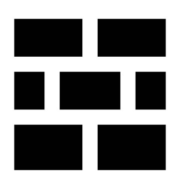 Duvar düz vektör simgesi