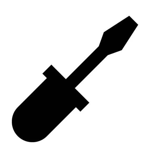 Screwdriver Flat Vector Icon — Stock Vector