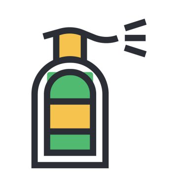 Püskürtücü renkli vektör simgesi