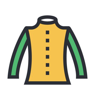 Ceket renkli vektör simgesi