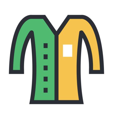 Ceket renkli vektör simgesi