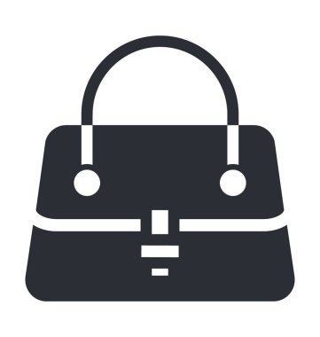 El çantası düz vektör simgesi 