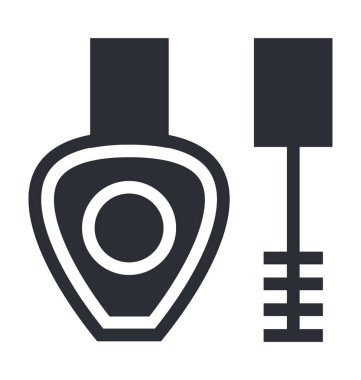 Tırnak cilası düz vektör simgesi 