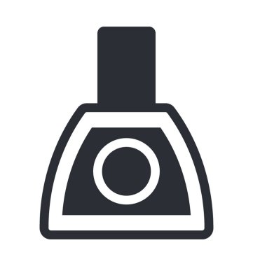 Tırnak cilası düz vektör simgesi 