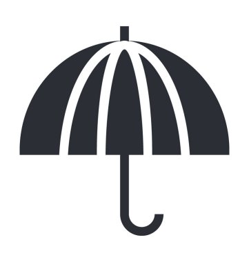 Şemsiye Düz Vektör Simgesi 