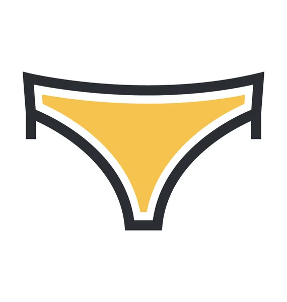 Panty Colored Vector Icon — Stock Vector