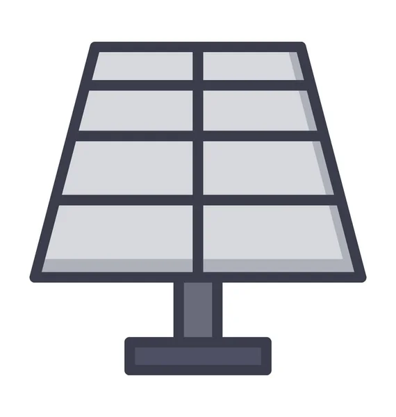 Solar Energy Colored Vector Icon — Stock Vector