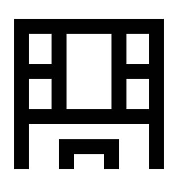 Salon düz vektör simgesi 