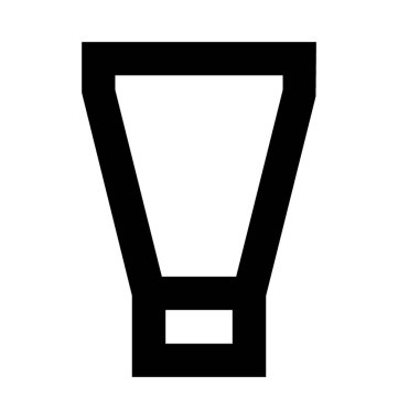 Saç kremi düz vektör simgesi 