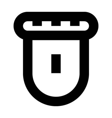 Sakal düzeltici düz vektör simgesi 