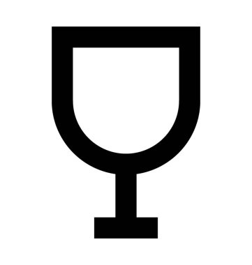 cam düz vektör simgesi 