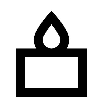 Mum Düz Vektör Simgesi 